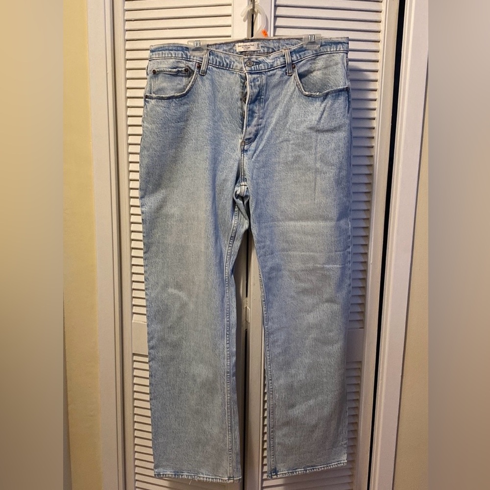 Abercrombie & Fitch Light Blue Boyfriend Jeans